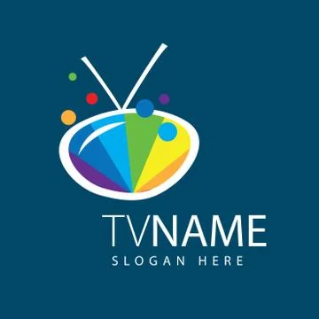 Vector logo TV Stock Illustration