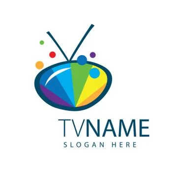 Vector logo TV Illustrazione stock