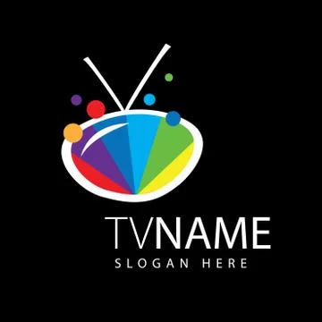 Vector logo TV Stock Illustration