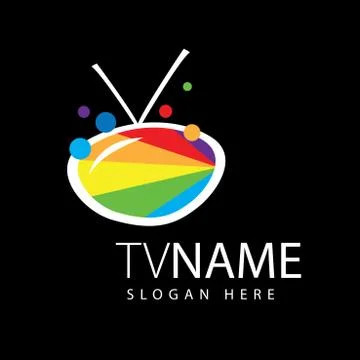 Vector logo TV Stock Illustration