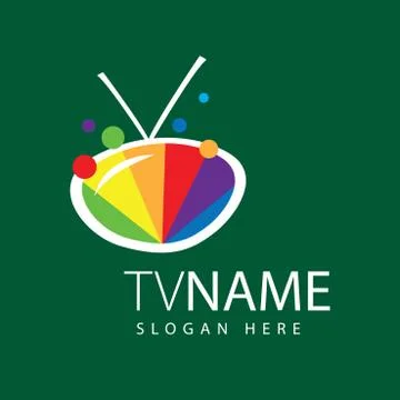 Vector logo TV Stock Illustration