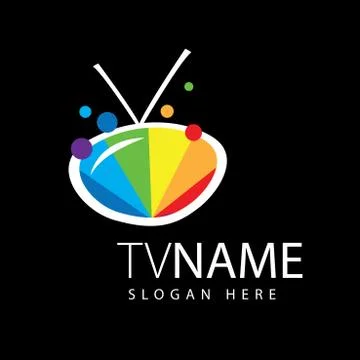 Vector logo TV Stock Illustration