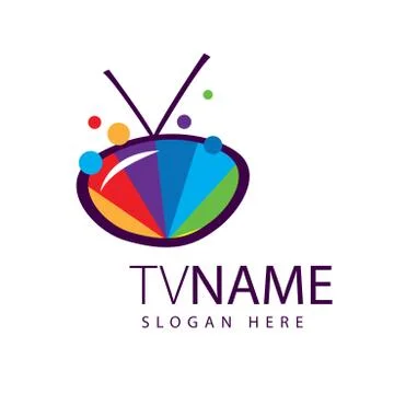 Vector logo TV Illustrazione stock