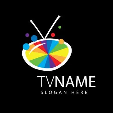 Vector logo TV Illustrazione stock