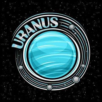 Vector logo for Uranus Illustrazione stock