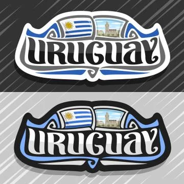 Vector logo for Uruguay Stock Illustration