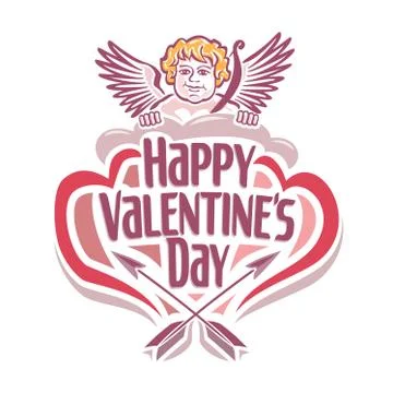 Vector logo for Valentine's day Stock Illustration