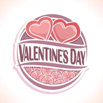 Vector logo for Valentine's Day Stock Illustration
