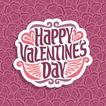Vector logo for Valentine's Day Stock Illustration