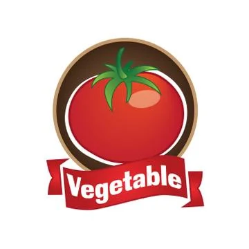 Vector logo of vegetables and natural product Stock Illustration