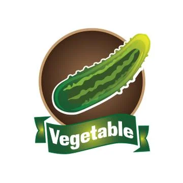 Vector logo of vegetables and natural product Stock Illustration