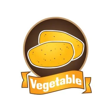 Vector logo of vegetables and natural product Illustrazione stock
