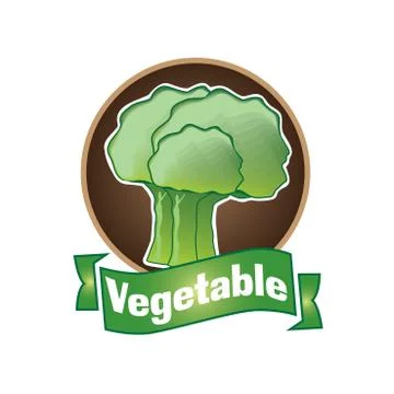 Vector logo of vegetables and natural product Stock Illustration