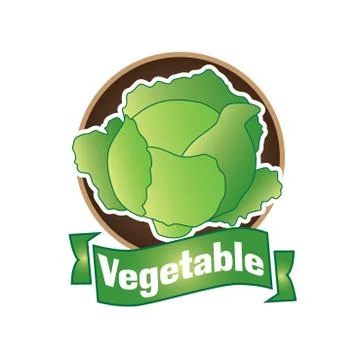 Vector logo of vegetables and natural product Illustrazione stock