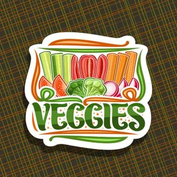 Vector logo for Veggies Stock Illustration