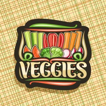 Vector logo for Veggies Stock-Illustration