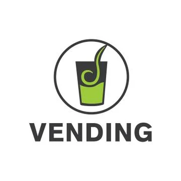 Vector logo of a vending machine with food Stock Illustration
