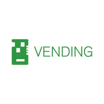 Vector logo of a vending machine with food Stock Illustration