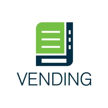 Vector logo of a vending machine with food Stock Illustration