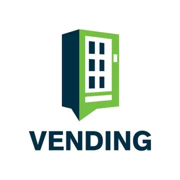 Vector logo of a vending machine with food Stock Illustration