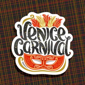 Vector logo for Venice Carnival Stock Illustration