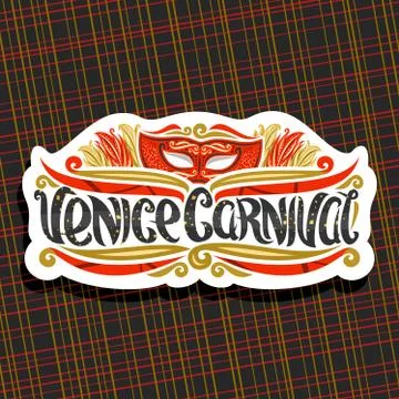 Vector logo for Venice Carnival Stock Illustration
