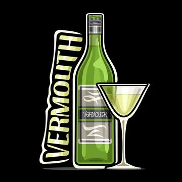 Vector logo for Vermouth Stock Illustration