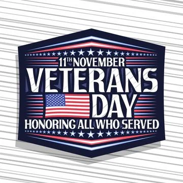 Vector logo for Veterans Day Stock Illustration