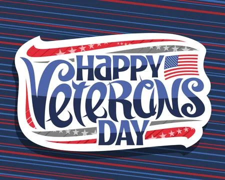 Vector logo for Veterans Day Stock Illustration