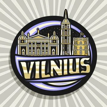 Vector logo for Vilnius Stock-Illustration