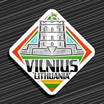 Vector logo for Vilnius Stock Illustration
