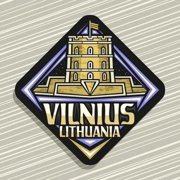 Vector logo for Vilnius Stock Illustration