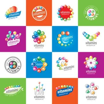 Vector logo vitamins Stock Illustration