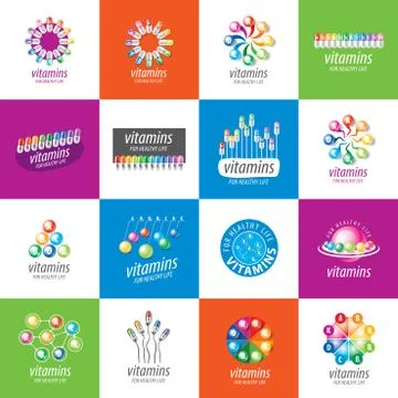 Vector logo vitamins Stock Illustration
