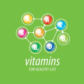 Vector logo vitamins Stock Illustration