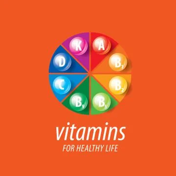 Vector logo vitamins Stock Illustration