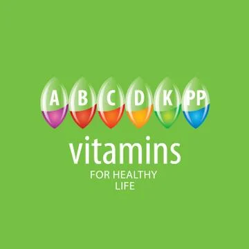 Vector logo vitamins Stock Illustration