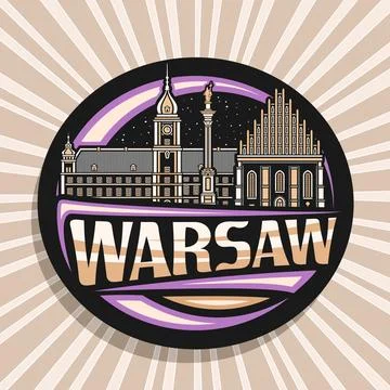 Vector logo for Warsaw Stock Illustration