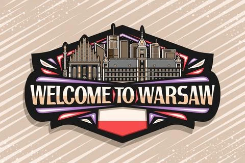 Vector logo for Warsaw Stock Illustration