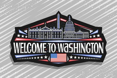 Vector logo for Washington Stock Illustration