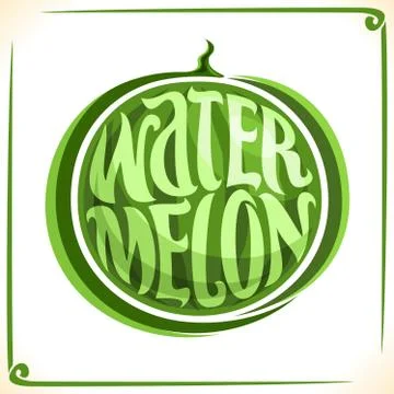 Vector logo for Watermelon Illustrazione stock