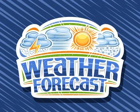 Vector logo for Weather Forecast Stock Illustration