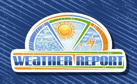 Vector logo for Weather Report Stock-Illustration