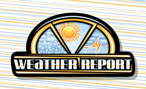 Vector logo for Weather Report Stock Illustration