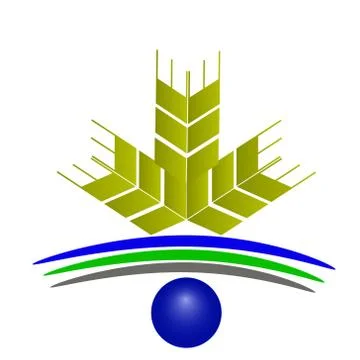 Vector logo wheat Stock Illustration