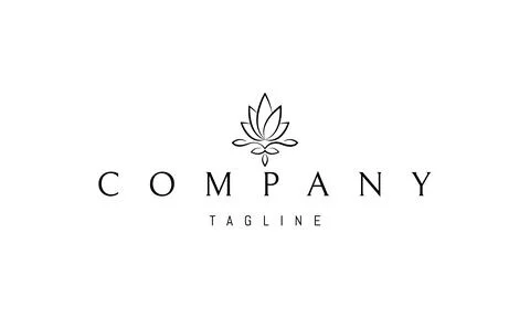 Vector logo on which an abstract image of cannabis leaves in the form of a Stock Illustration