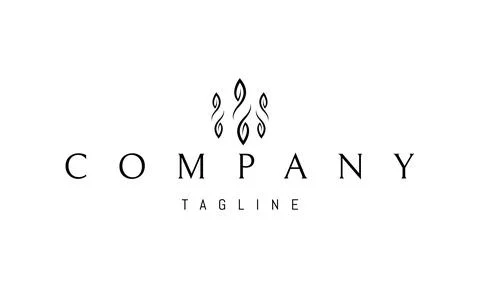 Vector logo on which an abstract image of a pattern of leaves in the form of an Illustrazione stock