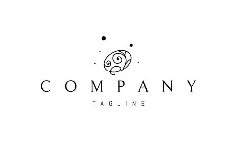 Vector logo on which an abstract image of the brain with patterns inside. Stockillustratie