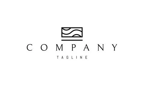 Vector logo on which an abstract image of a wooden beam with a pattern. Stock Illustration