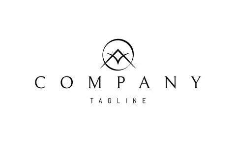 Vector logo on which an abstract image of a flying bird against the backdrop of Ilustração Stock